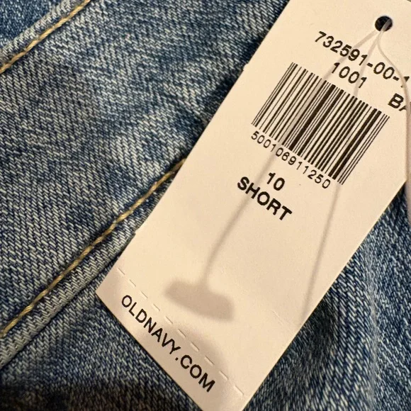 Old Navy Women's Straight Leg Blue Jeans Size 10 Short - Picture 3 of 5